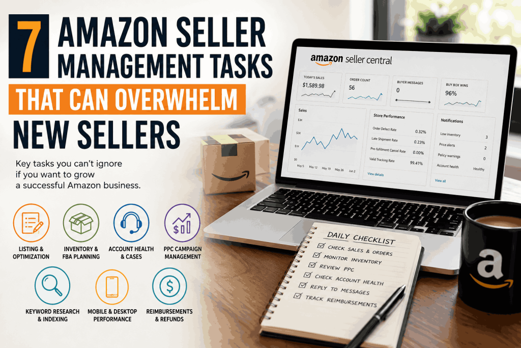 7 Amazon Seller Management Tasks That Can Overwhelm New Sellers (1)